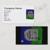 ちょうど休息の墓石 名刺 (正面/裏面)