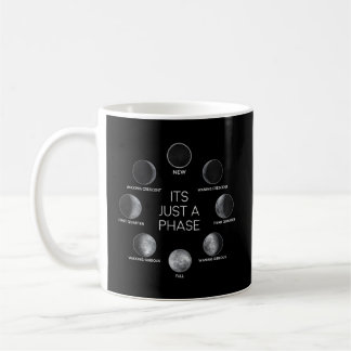 ちょうど位相の月の月宇宙 コーヒーマグカップ