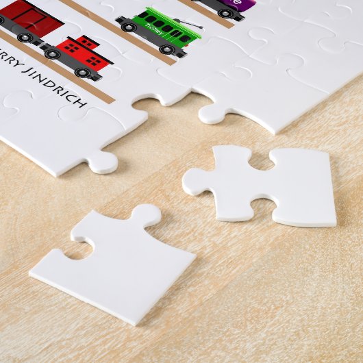 ちょうど余りにも多くの列車を有することができません! ジグソーパズル (側面)