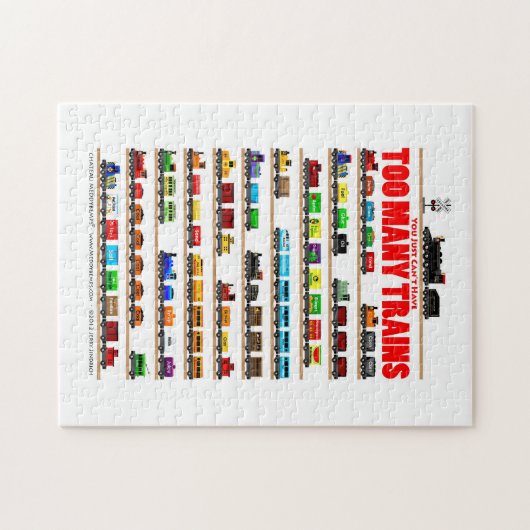 ちょうど余りにも多くの列車を有することができません! ジグソーパズル (横)