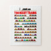 ちょうど余りにも多くの列車を有することができません! ジグソーパズル (縦)