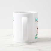 ちょうど冷却 – 豚の引用文 ジャンボコーヒーマグカップ (裏面)