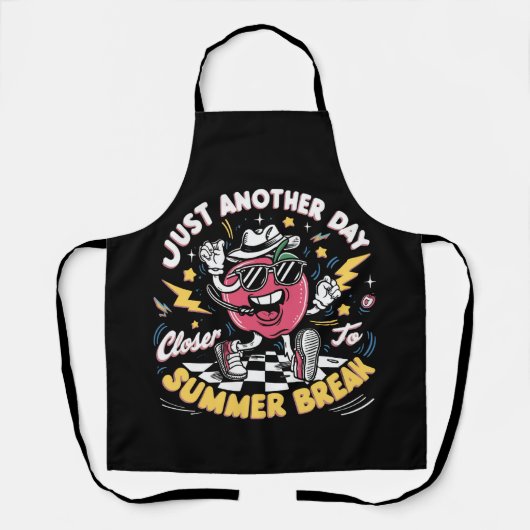 ちょうど別の日に近い夏休み先生 エプロン (正面)