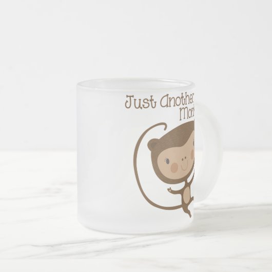 ちょうど別の猿 フロストグラスマグカップ (正面右)