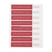 ちょうど動く休日の新しい家 ラップアラウンドラベル (シート)