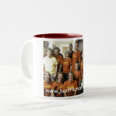 ちょうど名誉の神のマグの友人 ツートーンマグカップ (正面左)