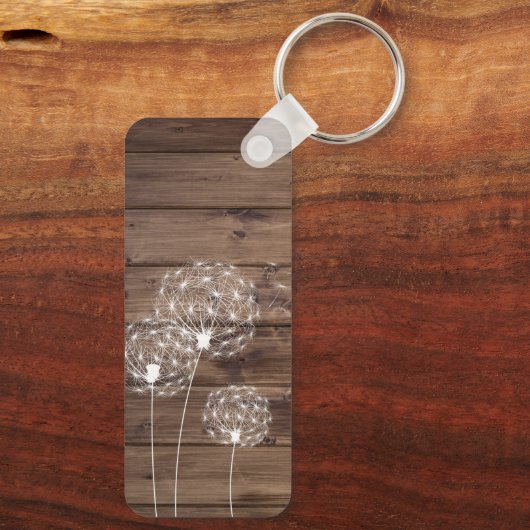 ちょうど呼吸タンポポ蝶の木の外観 キーホルダー (裏面)