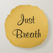 ちょうど呼吸円形の装飾用クッションリラックスすれば ラウンドクッション (正面)