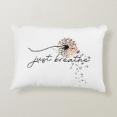 ちょうど呼吸Dandelion蝶インスピレーションYoga アクセントクッション (裏面)