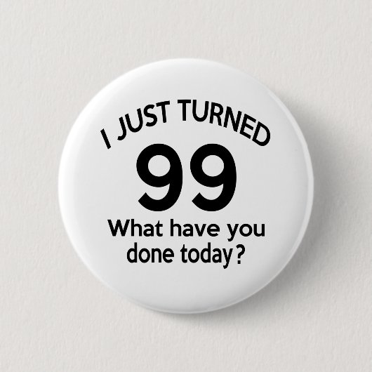 ちょうど回された99 缶バッジ (正面)
