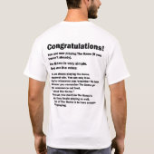 ちょうど失ったゲーム(ライト)を Tシャツ (裏面)