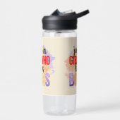 ちょうど女の子は本のワードアートを愛する ウォーターボトル (左面)