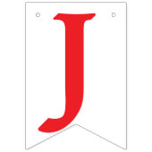 ちょうど婚約したで、赤い文字-ハート、リングおよび矢 バンティングフラッグ (第1の旗)