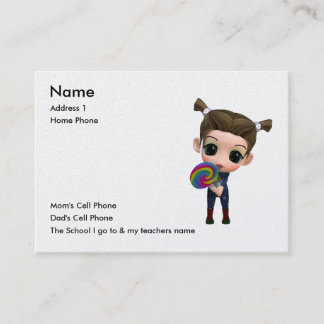 ちょうど子供へ コーリングカード