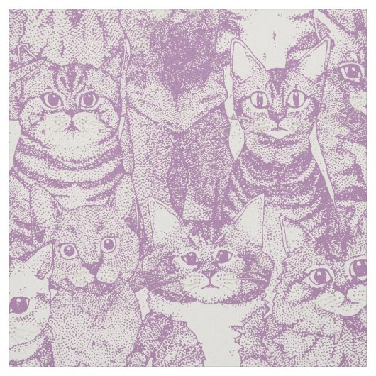 ちょうど子猫スミレ ファブリック (見本)