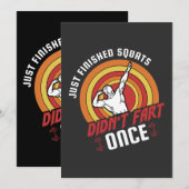 ちょうど完成したスクエアは、tシャツ一回早くディットしなかった 招待状 (正面/裏面)