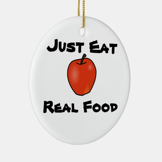 ちょうど実質の食糧を食べて下さい セラミックオーナメント (右)