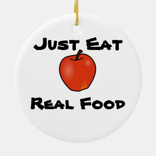 ちょうど実質の食糧を食べて下さい セラミックオーナメント (裏面)
