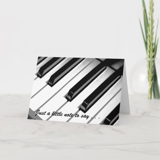 ちょうど小さいノート音楽は健康なカードを得ます カード (正面)