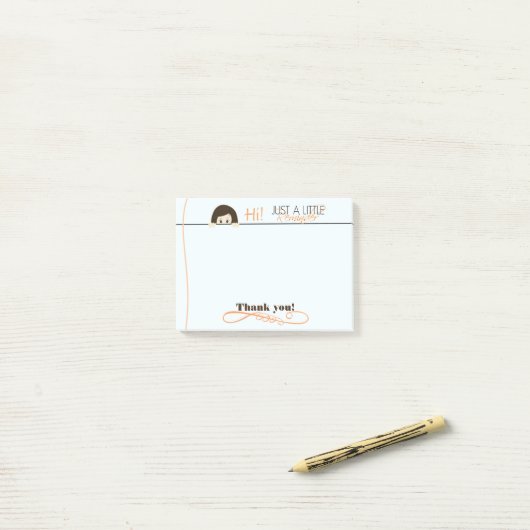 ちょうど小さいメモのポスト・イット ポストイット (デスク上)