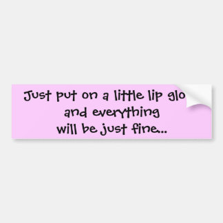 ちょうど小さい唇のglossandをすべてwi…置いて下さい バンパーステッカー