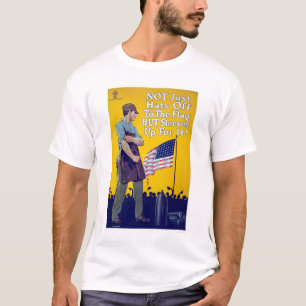 ちょうど帽子旗に Tシャツ