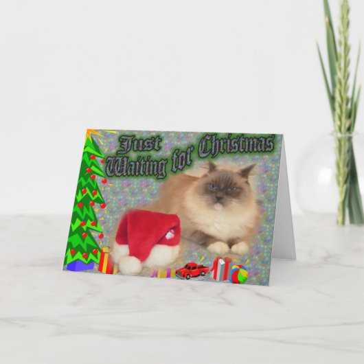 ちょうど待っているクリスマス! シーズンカード (正面)