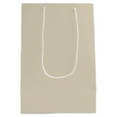 ちょうど待っているバレンタインのレトロベビーキューピッド愛 ミディアムペーパーバッグ (裏面)