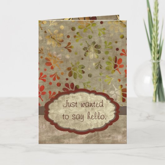 ちょうど挨拶するため カード (正面)