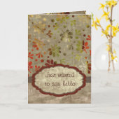 ちょうど挨拶するため カード (黄色い花)