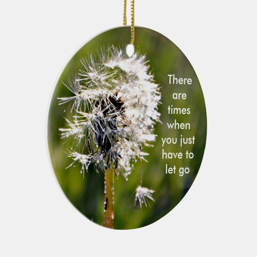 ちょうど放すなる時があります セラミックオーナメント (右)