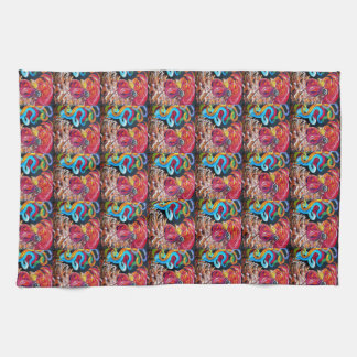 ちょうど明白な間抜け キッチンタオル