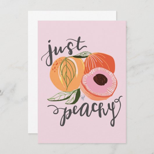 ちょうど桃色のサンキューカード サンキューカード (正面/裏面)