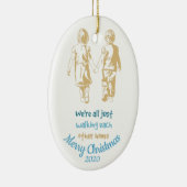 ちょうど歩くお互いホームだった感動的 セラミックオーナメント (右)