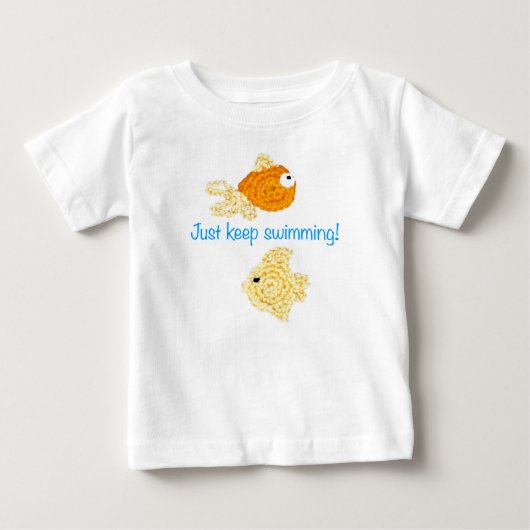 ちょうど水泳を保って下さい! ベビーTシャツ (正面)