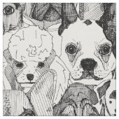 ちょうど犬 ファブリック (クローズアップ)