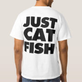 ちょうど猫の魚 Tシャツ (裏面)