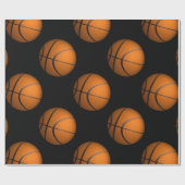 ちょうど球のバスケットボールのスポーツのギフト用包装紙 ラッピングペーパー (フラット)