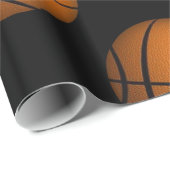 ちょうど球のバスケットボールのスポーツのギフト用包装紙 ラッピングペーパー (ロールコーナー)