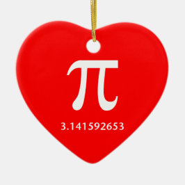 ちょうど白いPi何も多く3.14 セラミックオーナメント