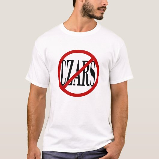 "ちょうど皇帝"メンズ標準的な白いティー拒否して下さい Tシャツ (正面)