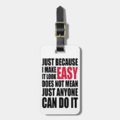 ちょうど私がそれに一見の簡単を…するので ラゲッジタグ (正面縦)