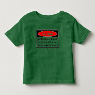 ちょうど私が傾くのでTシャツを話して下さい トドラーTシャツ