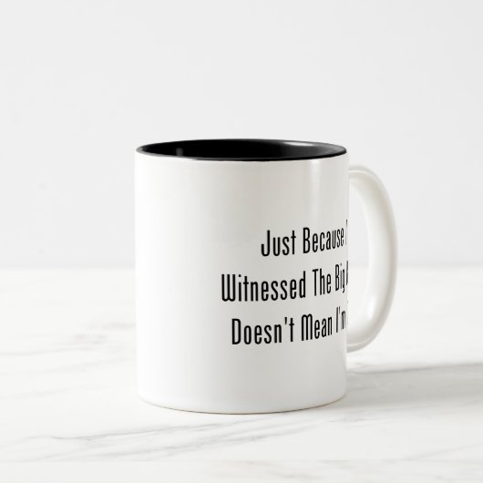 ちょうど私が大きい強打を目撃したので ツートーンマグカップ (正面右)