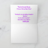 ちょうど私のように! サンキューカード (内部)