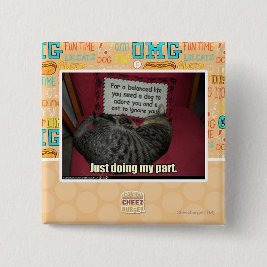 ちょうど私のpart.をすること 缶バッジ (正面)