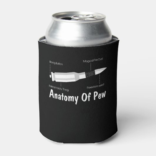 ちょうど私は十分な銃のピューの解剖学を約束 缶クーラー (缶正面)