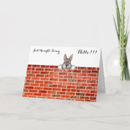 ちょうど私を挨拶します!考えました!! 挨拶状 カード