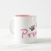 ちょうど私を王女と電話して下さい ツートーンマグカップ (正面左)