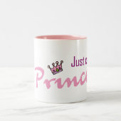 ちょうど私を王女と電話して下さい ツートーンマグカップ (中央)